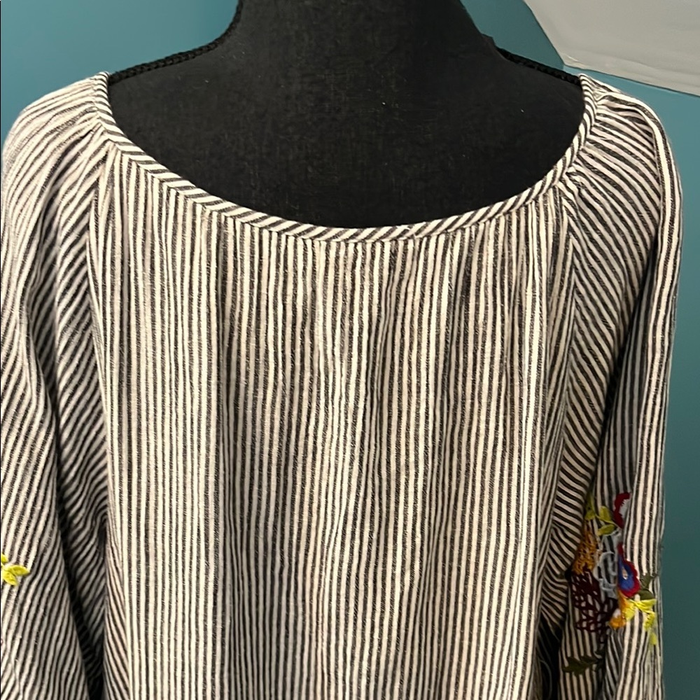 Anthropologie Feather Bone Lindsey Embroidered Tunic Dress Size Large - Picture 11 of 13